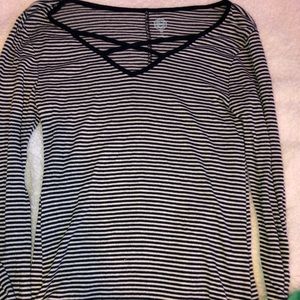 long sleeve striped shirt